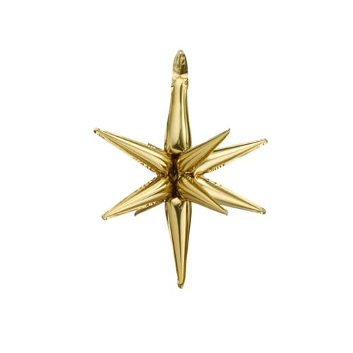 3D-Folienballon Stern, 70cm, Gold von PartyDeco