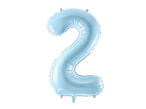 PartyDeco Folienballon Nummer "2" Hellblau-Geburtstag Hochzeit Jahrestag Folienballon Nummer "2"- Hellblau Größe ca. 86 cm Geburtstag Hochzeit Verlobung Silvesterparty Folienballon Hel Deko Geburtstag PartyDeco Folienballon Nummer "2" Hellblau-Geburtstag Hochzeit Jahrestag Folienballon Nummer "2"- Hellblau Größe ca. 86 cm Geburtstag Hochzeit Verlobung Silvesterparty Folienballon Hel Deko Geburtstag von PartyDeco