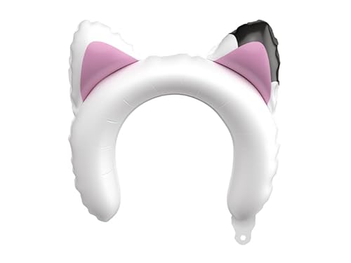 PartyDeco Folienballons Katzenohren Gabby’s Dollhouse 6er Set – Aufblasbare Haarreifen für Kinder – Geburtstag Deko Mädchenparty – Luftbefüllung – Wiederverwendbar mit Röhrchen von PartyDeco