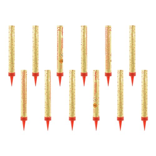 Tortenfontänen, in Goldfarbe, 12cm (1 VPE / 12 Stk.) von PartyDeco