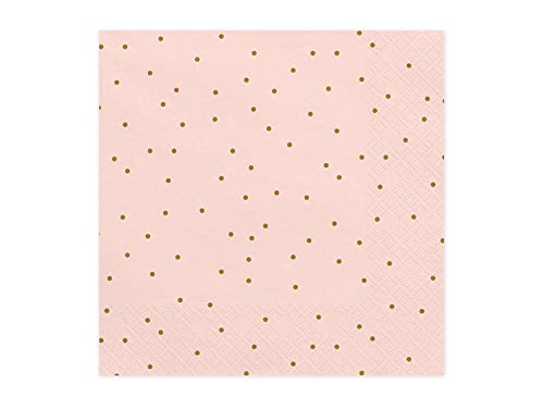 PartyDeco Karierte Servietten 33x33cm 20 STK. Hochzeit Geburtstag Taufe Kommunion von PartyDeco