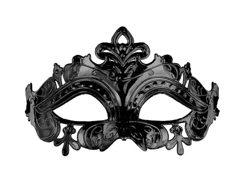 PartyDeco Karnavalmaske Schwarz mit Band – 17 x 9 cm, klassische Maske für Fasching, Karneval, Maskenball, Erwachsene, wiederverwendbares Accessoire PartyDeco Karnavalmaske Schwarz mit Band – 17 x 9 cm, klassische Maske für Fasching, Karneval, Maskenball, Erwachsene, wiederverwendbares Accessoire von PartyDeco
