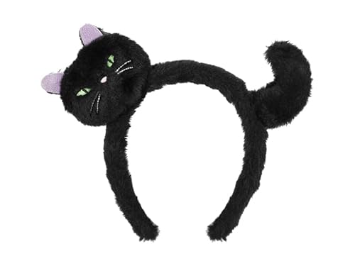 PartyDeco Katzen-Haarreif in Schwarz – Flauschiger Haarreifen mit Katzenkopf und Schwanz – ca. 23,5 × 18 cm Kostümzubehör PartyDeco Katzen-Haarreif in Schwarz – Flauschiger Haarreifen mit Katzenkopf und Schwanz – ca. 23,5 × 18 cm Kostümzubehör von PartyDeco