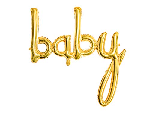 PartyDeco Luftballon Folienballon Baby gold 73.5x75.5cm Babyparty Geburtstag Party Familientreffen Luft Dekoration des Raumes Halle PartyDeco Luftballon Folienballon Baby gold 73.5x75.5cm Babyparty Geburtstag Party Familientreffen Luft Dekoration des Raumes Halle von PartyDeco