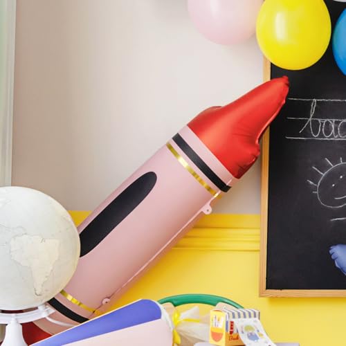 Roter Buntstift-Folienballon für Kinderparty, Schule oder Kindergartendekoration Roter Buntstift-Folienballon für Kinderparty, Schule oder Kindergartendekoration von PartyDeco