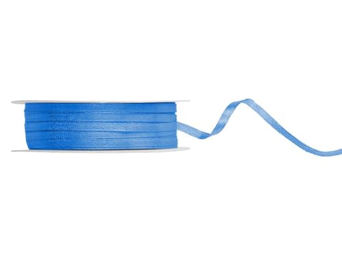 Satinband, blau, 3mm/50m Satinband, blau, 3mm/50m von PartyDeco