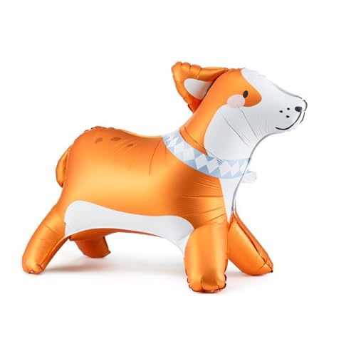 Stehender Folienballon Corgi – ca. 88x70cm, Luftfüllung, inkl. Strohhalm & Besitzerkarte, Ballon Hund Party Deko Kindergeburtstag Tierballon stehend, Tierfigur Ballon selbststehend Stehender Folienballon Corgi – ca. 88x70cm, Luftfüllung, inkl. Strohhalm & Besitzerkarte, Ballon Hund Party Deko Kindergeburtstag Tierballon stehend, Tierfigur Ballon selbststehend von PartyDeco