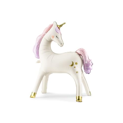 Stehender Folienballon Einhorn, 95x86 cm, Mix Stehender Folienballon Einhorn, 95x86 cm, Mix von PartyDeco
