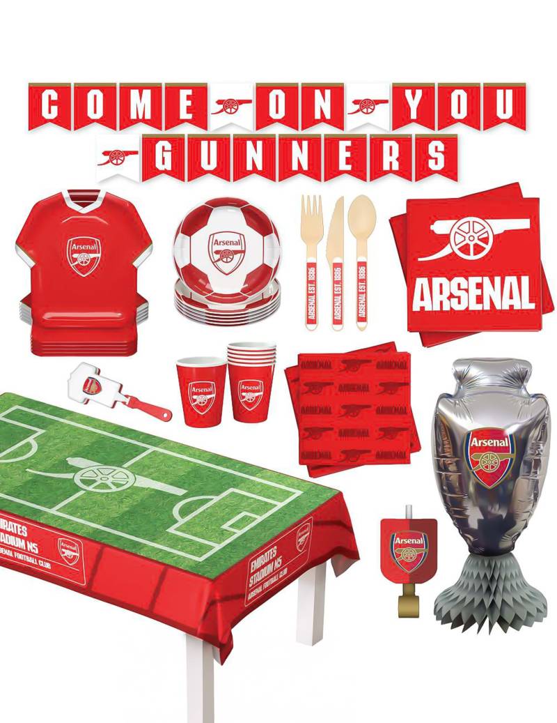 75-teiliges Arsenal Football Club Party-Set 75-teiliges Arsenal Football Club Party-Set von PartyDroid