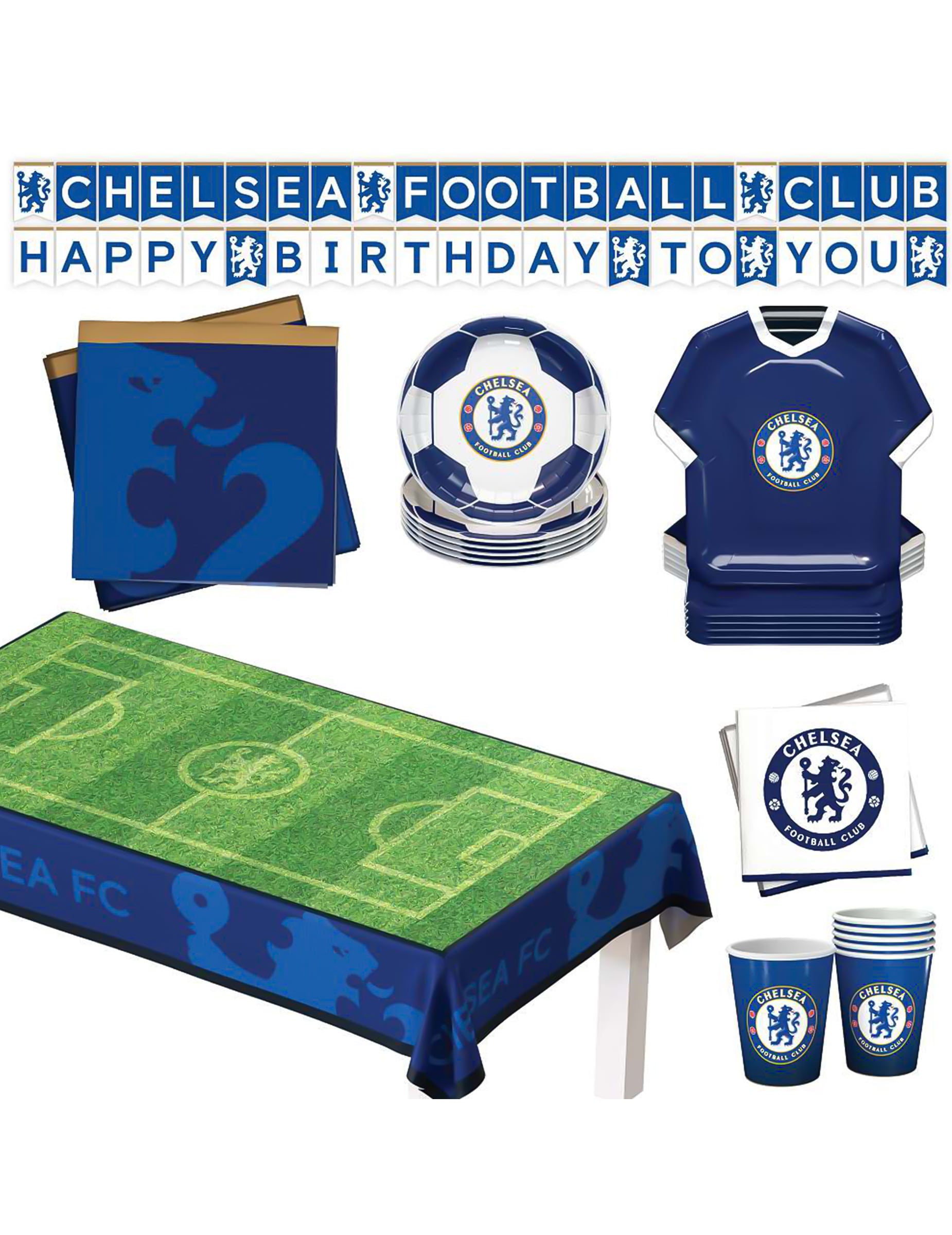 Chelsea Football Club Geburtstagsset 44-teilig Chelsea Football Club Geburtstagsset 44-teilig von PartyDroid