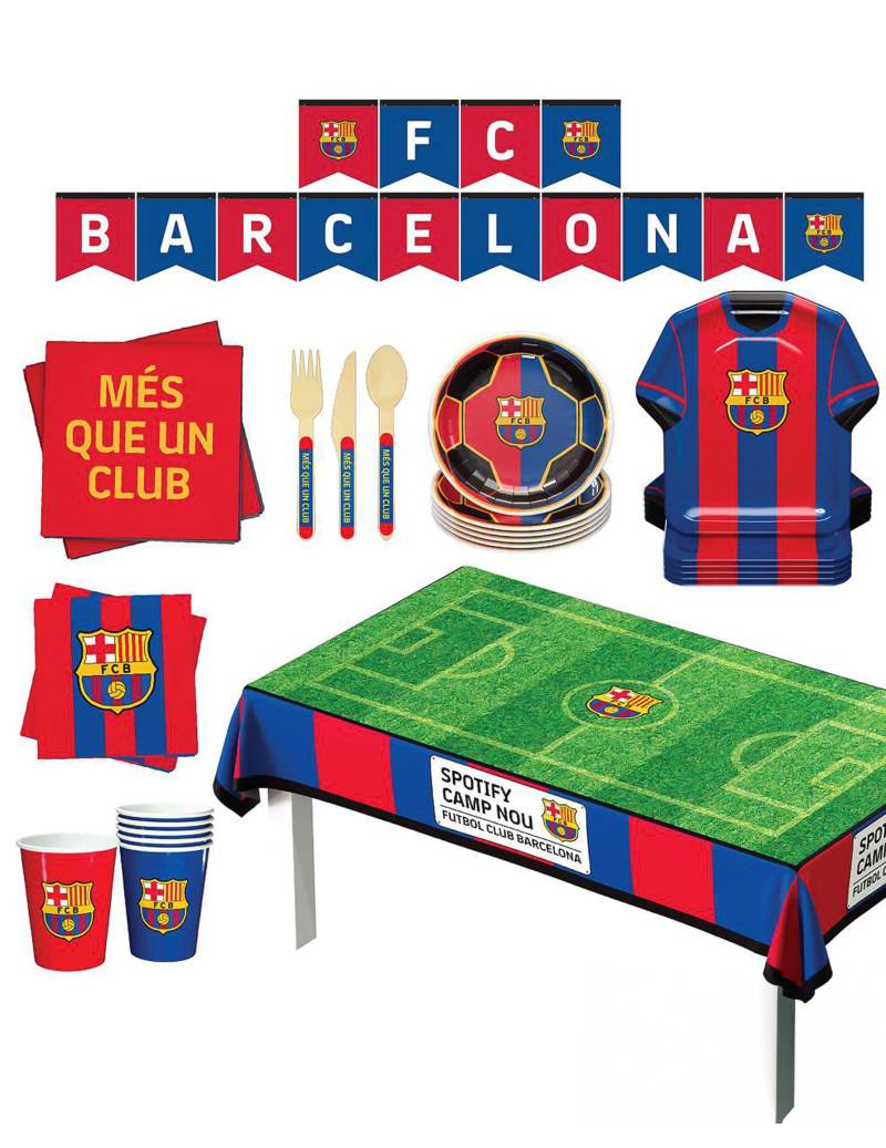 FC Barcelona Geburtstags-Set 44-teilig FC Barcelona Geburtstags-Set 44-teilig von PartyDroid