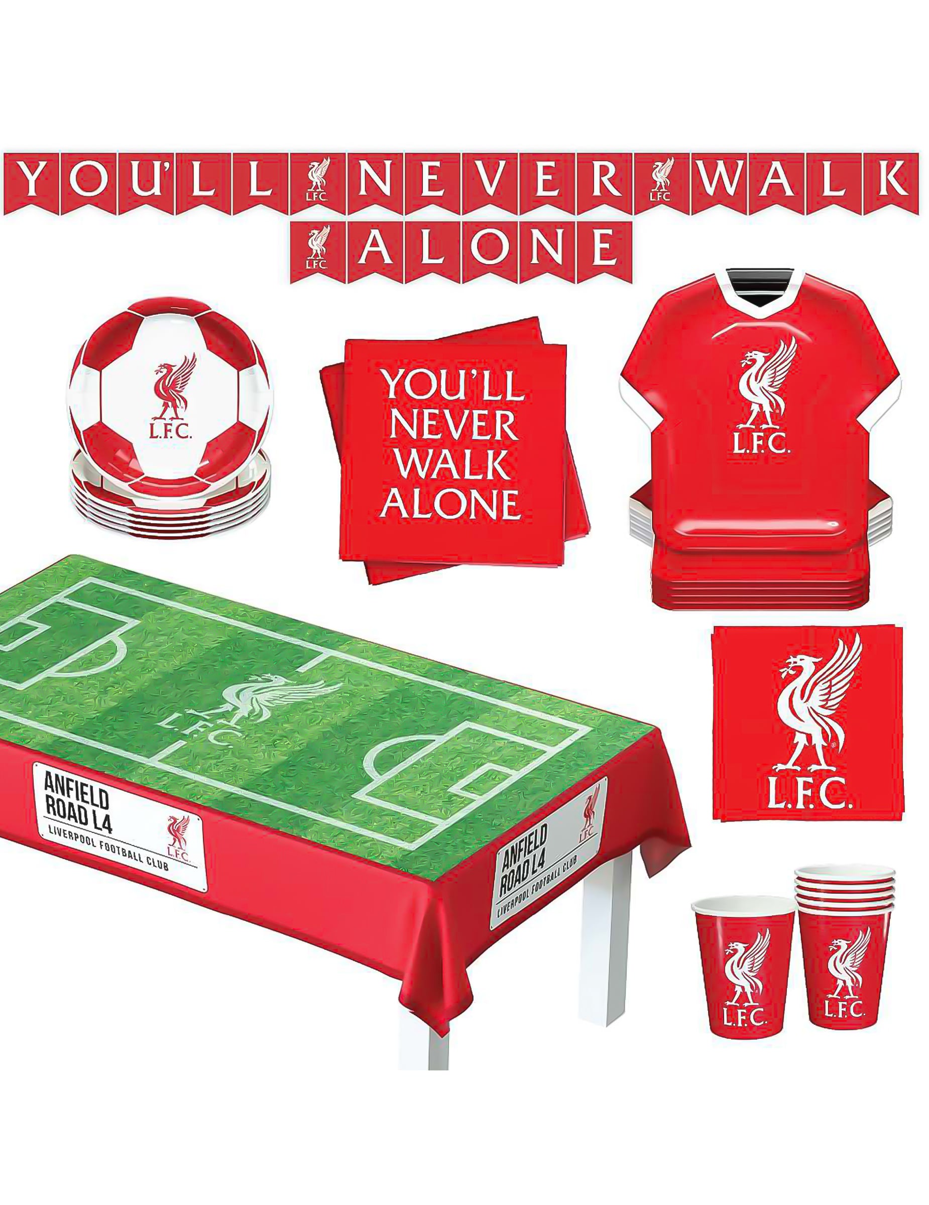 Liverpool FC Geburtstagsset 44-teilig Liverpool FC Geburtstagsset 44-teilig von PartyDroid
