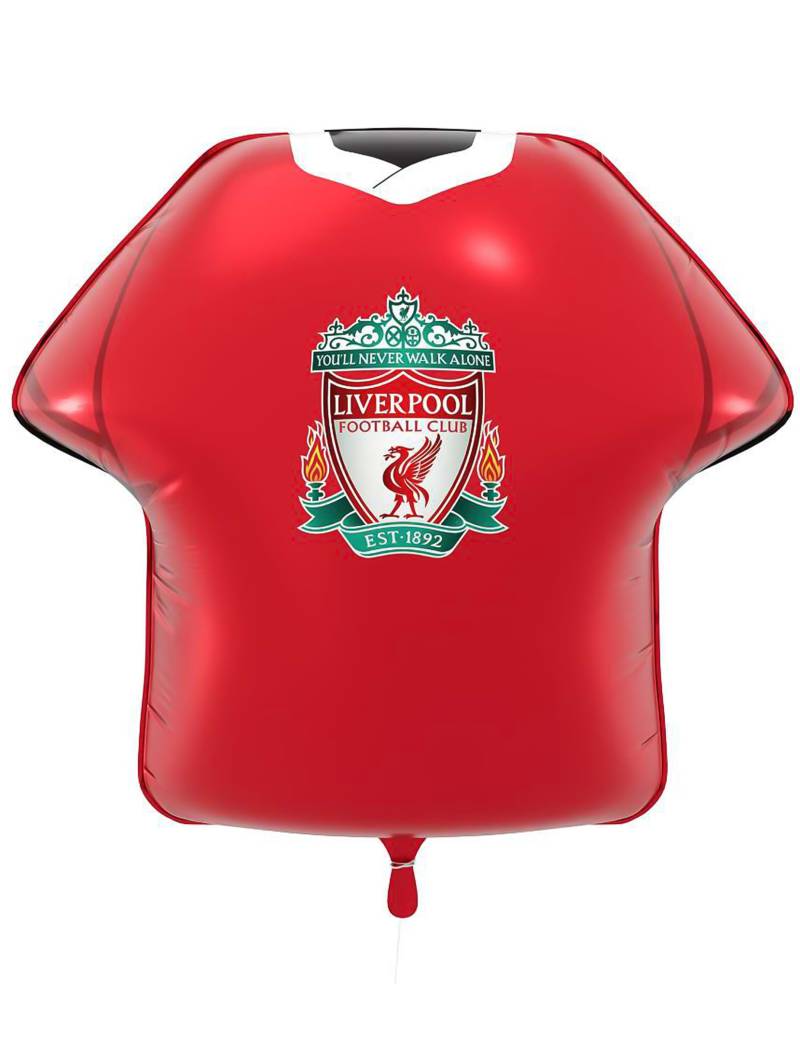 Liverpool Football Club Trikot-Ballon aus Aluminium Liverpool Football Club Trikot-Ballon aus Aluminium von PartyDroid