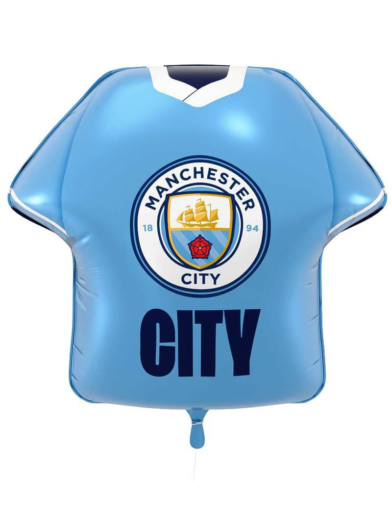 Manchester City Football Club Trikot-Folienballon Manchester City Football Club Trikot-Folienballon von PartyDroid