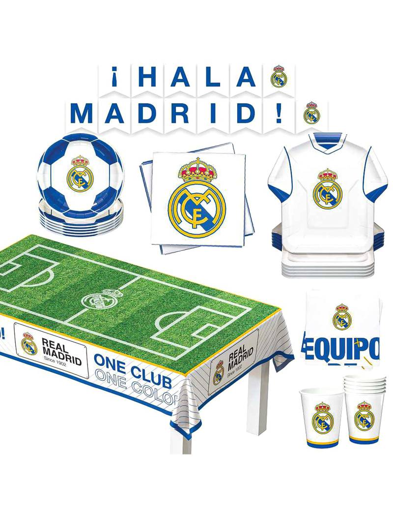Real Madrid CF Geburtstags-Set 44-teilig Real Madrid CF Geburtstags-Set 44-teilig von PartyDroid