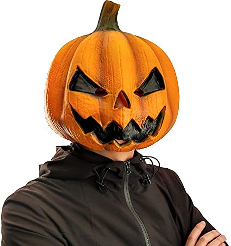 PartyHop Kürbis Maske Latex Vollkopf Realistische Masken Für Halloween Kostüm Party Dekoration von PartyHop