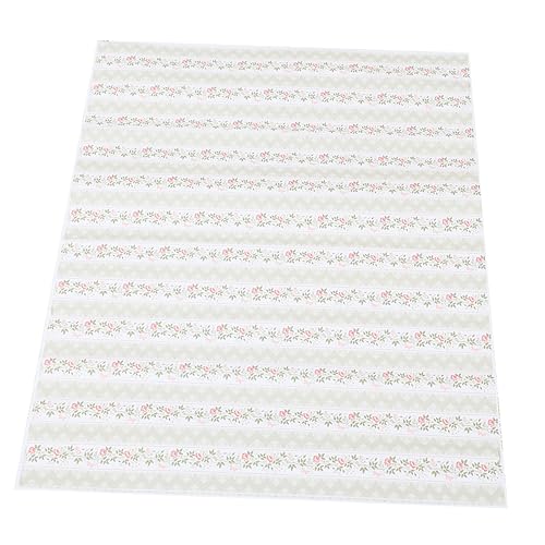 PartyKindom 1 Blatt House Tapete Puppe Mini Dekoration Klein Für Winzig Tapete Kleben Zubehör Papier von PartyKindom