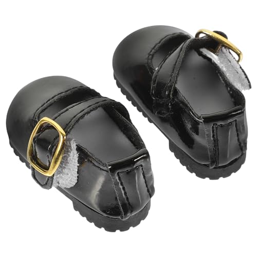 PartyKindom Kleiner Puppenschuhe für Mädchenpuppen Dekorative Puppenschuhe aus PU Leder Anziehschuhe für Puppenoutfits Süßes Design für Kleine Mädchen Puppenzubehör für Geburtstagsgeschenke von PartyKindom