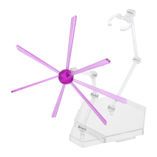 PartyKindom 1 Satz Ausstellungsstand Figurenmodellständer Aktionsfigurhalter Actionfigur Steht Figurenhalter Actionfiguren-Display Figurenständer Modellanzeigestand Plastik Violett von PartyKindom