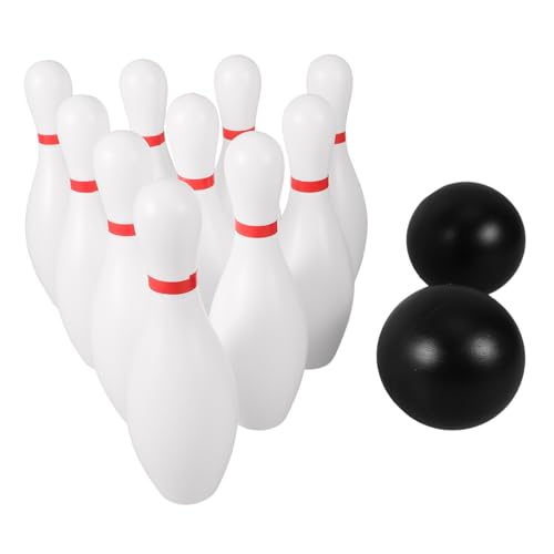 PartyKindom 1 Satz Bowling-Spielzeugset drinnen Bausätze im Freien Bowlingkugel für farbig Outdoor kinderspiele Bowling für Kegeln Outdoor Bowling XXL Plastik Weiß von PartyKindom