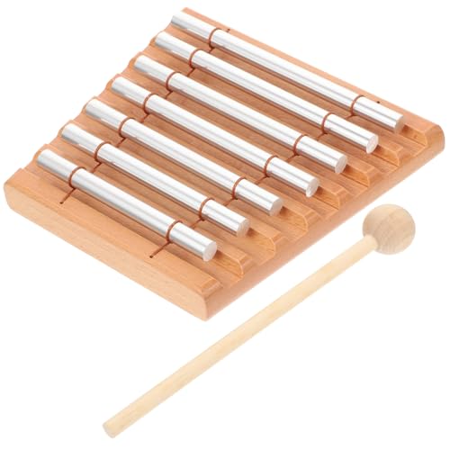 PartyKindom 1 Satz Chime Musikinstrument mit Holzunterlage für Klassenzimmer und Musikalische Früherziehung Fördert Hand Augen Koordination und Eltern Beziehungen Langlebig und Sicher von PartyKindom
