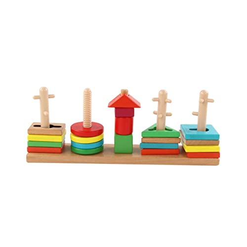 PartyKindom 1 Satz Formen Lernen Set für Bunte Geometrische Formen aus Hochwertigem Holz Fördert Kreativität und Logisches für Montessori Spielerlebnis PartyKindom 1 Satz Formen Lernen Set für Bunte Geometrische Formen aus Hochwertigem Holz Fördert Kreativität und Logisches für Montessori Spielerlebnis von PartyKindom