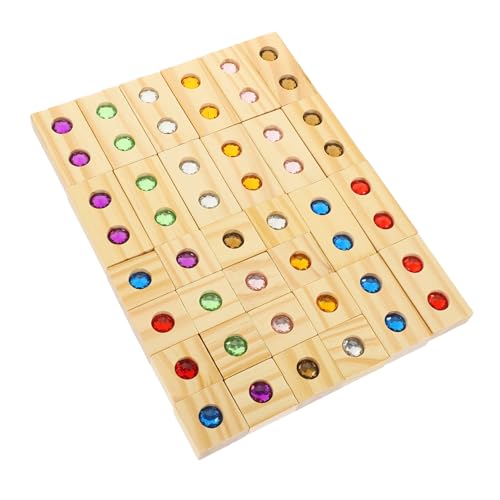PartyKindom 1 Satz Gemstone Bausteine aus Holz Bunte für Frühkindliche Bildung Kreatives und Soziale Interaktion Lernspielzeug für Eltern PartyKindom 1 Satz Gemstone Bausteine aus Holz Bunte für Frühkindliche Bildung Kreatives und Soziale Interaktion Lernspielzeug für Eltern von PartyKindom