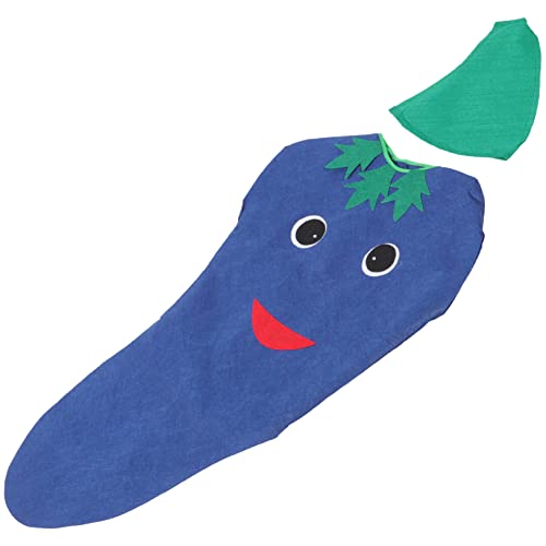 PartyKindom 1 Satz Gemüse Kostüm für Bühnenauftritt Cosplay und Partykleidung für Jungen und Mädchen Aubergine Lustige und Halloween Verkleidung von PartyKindom