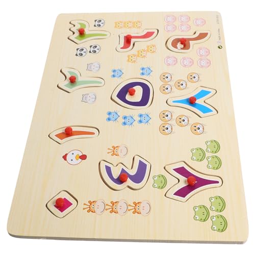 PartyKindom 1 Satz Holzpuzzle für Kleinkinder Arabische Zahlen und Buchstaben Frühes Lernspielzeug Kognitiven Fähigkeiten Montessori Sicheres und Langlebiges Holzmaterial PartyKindom 1 Satz Holzpuzzle für Kleinkinder Arabische Zahlen und Buchstaben Frühes Lernspielzeug Kognitiven Fähigkeiten Montessori Sicheres und Langlebiges Holzmaterial von PartyKindom
