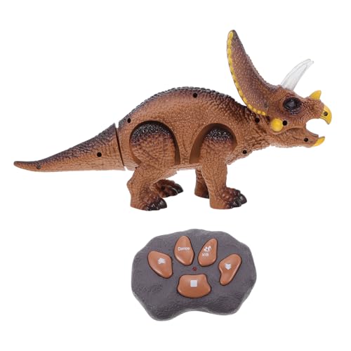 PartyKindom 1 Satz Luminous Triceratops Ferngesteuertes Dinosaurier mit Licht und Musik für Kognitive Lernspielzeuge aus Robustem für Jungen und Mädchen von PartyKindom