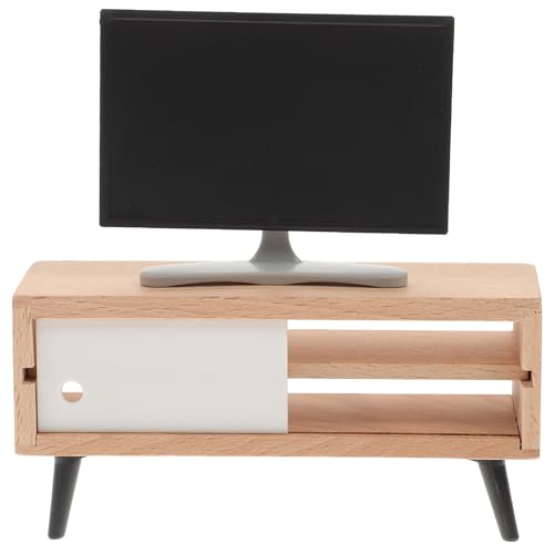 PartyKindom 1 Satz Mini Fernseher Materialien Miniaturmöbel Und Zubehör Dekorationsminiaturen Kleines Mini Möbelornament Simuliertes Gerät Mini Schmuck Mini Layout Requisite Aus Holz PartyKindom 1 Satz Mini Fernseher Materialien Miniaturmöbel Und Zubehör Dekorationsminiaturen Kleines Mini Möbelornament Simuliertes Gerät Mini Schmuck Mini Layout Requisite Aus Holz von PartyKindom