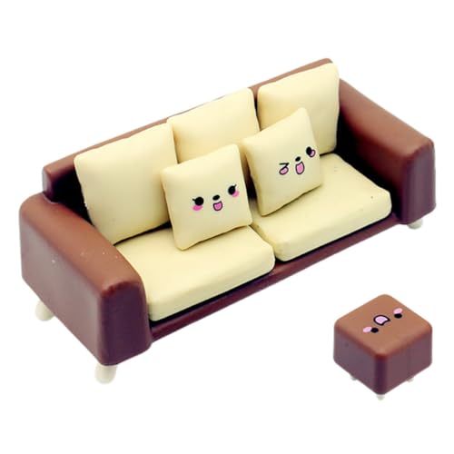 PartyKindom 1 Satz Mini-Sofa-Modell Mini-puppenhauszubehör Möbel Miniatur-puppenstubencouch Miniaturen Puppenhaus Hocker Winzig Miniatur-sofastuhl Für Puppenhaus Mini-puppenhaus- Plastik von PartyKindom