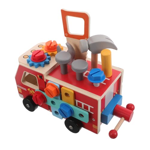 PartyKindom 1 Satz Montessori Lastwagen für Kleinkinder Pädagogisches Werkzeugkit für Rollenspiele Fördert Feinmotorik und Handwerkliche Fähigkeiten von PartyKindom