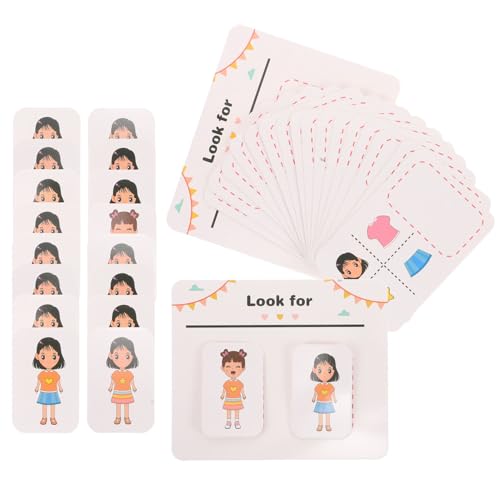 PartyKindom Frühes Lernspielzeug für Kinder Montessori Kartenspiel Interaktive Lernkarten Vorschul Puzzlespiel für Familienaktivitäten PartyKindom Frühes Lernspielzeug für Kinder Montessori Kartenspiel Interaktive Lernkarten Vorschul Puzzlespiel für Familienaktivitäten von PartyKindom