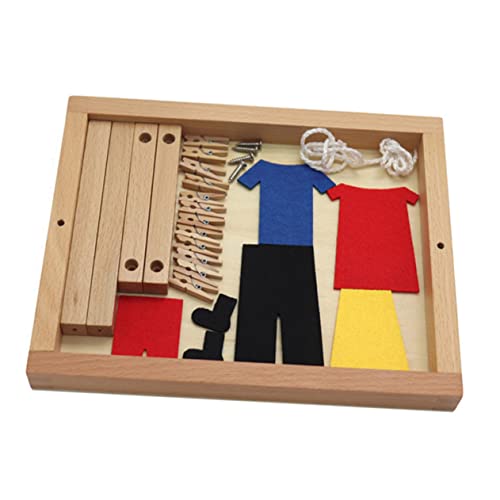 PartyKindom 1 Satz Montessori Lernspielzeug Holz Kleiderständer für und Unterhaltsames Geschicklichkeit und Kreativität Leicht Kompakt und Farbenfroh für Kleine Hände PartyKindom 1 Satz Montessori Lernspielzeug Holz Kleiderständer für und Unterhaltsames Geschicklichkeit und Kreativität Leicht Kompakt und Farbenfroh für Kleine Hände von PartyKindom
