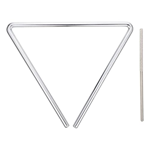 PartyKindom 1 Satz Musik Triangle Instrument Set Handpercussion für Hochwertiges Stahl Rhythmusinstrument mit Schlägel für Musikalische Früherziehung und Kreative von PartyKindom