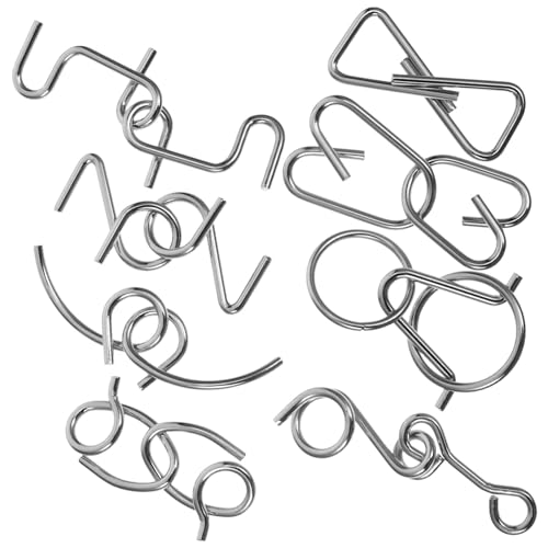 PartyKindom 1 Satz Puzzle Set Teiliges Metall Interlock Rätsel für Pädagogisches Geduldsspiel Problemlösungsfähigkeiten und Logischem für Jungen und Mädchen Ab Jahren PartyKindom 1 Satz Puzzle Set Teiliges Metall Interlock Rätsel für Pädagogisches Geduldsspiel Problemlösungsfähigkeiten und Logischem für Jungen und Mädchen Ab Jahren von PartyKindom