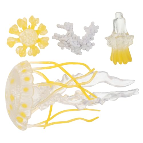 PartyKindom 1 Satz Quallen-Ornamente interaktives Lernspielzeug Lebenszyklusspielzeug für Tierfiguren aus Kunststoff Ozeantierfiguren Plastik von PartyKindom
