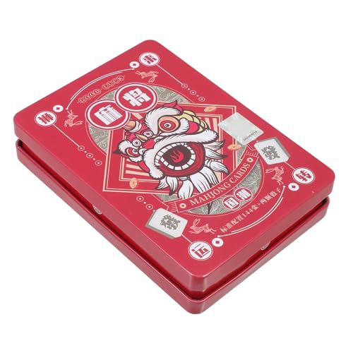 PartyKindom 1 Satz Reise Mahjong Kartenspiel mit Tragbaren Papierkarten für Partys und Spiele Lustiges Traditionelles Chinesisches und Koordination von PartyKindom