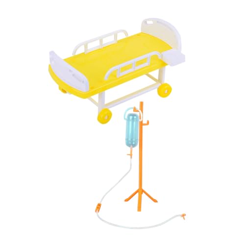 PartyKindom 1 Satz Rollenspiele für Spielzeugkrankenhaus für Puppen Kleinkinder Arzt-Rollenspiel für Krankenhausspielzeug Miniaturbett medizinisch Plastik Zufällige Farbe PartyKindom 1 Satz Rollenspiele für Spielzeugkrankenhaus für Puppen Kleinkinder Arzt-Rollenspiel für Krankenhausspielzeug Miniaturbett medizinisch Plastik Zufällige Farbe von PartyKindom
