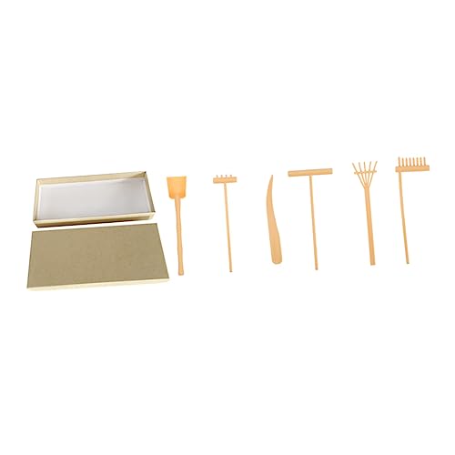 PartyKindom 1 Satz Sandrechen-Set Dekorativ Sandkasten Einheit Zen Garten Zen-Garten Mit Sandrechen Meditation Zen-Garten-Set Zen-gartenrechen Mini-rechen Für Zen-Garten Groß Plastik Yellow PartyKindom 1 Satz Sandrechen-Set Dekorativ Sandkasten Einheit Zen Garten Zen-Garten Mit Sandrechen Meditation Zen-Garten-Set Zen-gartenrechen Mini-rechen Für Zen-Garten Groß Plastik Yellow von PartyKindom