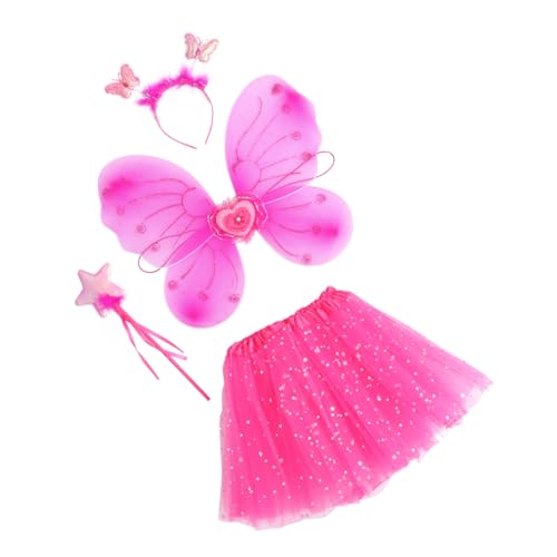 PartyKindom 1 Satz Schmetterlingsflügel Eingestellt Kostüm Mädchen Tüllrock Feen -outfit Mädchen Kleiden Fee Feenkleid Für Mädchen Feen-tutu-rock Prinzessinrock Fee-cosplay Strümpfe Rosig PartyKindom 1 Satz Schmetterlingsflügel Eingestellt Kostüm Mädchen Tüllrock Feen -outfit Mädchen Kleiden Fee Feenkleid Für Mädchen Feen-tutu-rock Prinzessinrock Fee-cosplay Strümpfe Rosig von PartyKindom