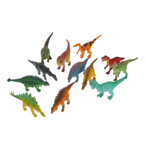 PartyKindom Dinosaurier Spielzeug Satz aus Kunststoff Simulationstierspielzeug für Kinder Realistisches Tiermodell Tiererkennungsspielzeug für Lernspiele von PartyKindom
