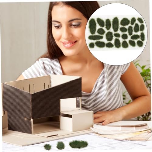 PartyKindom 1 Schachtel Miniatur Künstliches Gras Cluster Großes DIY Sandtisch Material Realistische Grasbüschel für Modellbau Mikrolandschaft und Dekoration und Detailgetreu von PartyKindom