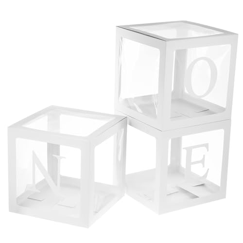 PartyKindom 1 Set Boxen Ballonbox zum Geburtstag Babyboxen für die Babyparty alles zum geburtstag dekorationen party babyparty dekoration Ballonboxen -Dusche-Ornament Weiß von PartyKindom
