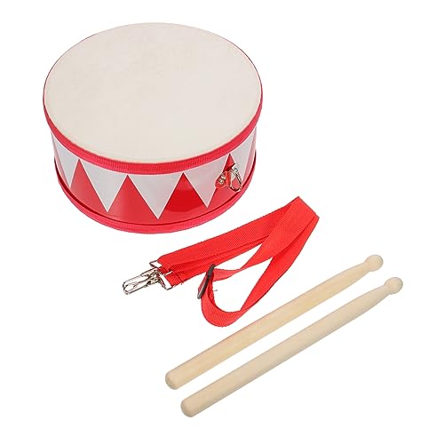 PartyKindom 1 Set Kleines Kleinkindspielzeug Kleinkinder Frühes Instrumentenlernen Kleines Musikalisches Junior Babyrosa Snare Side Tiny Drums Sensorisches Kind Holzrot von PartyKindom