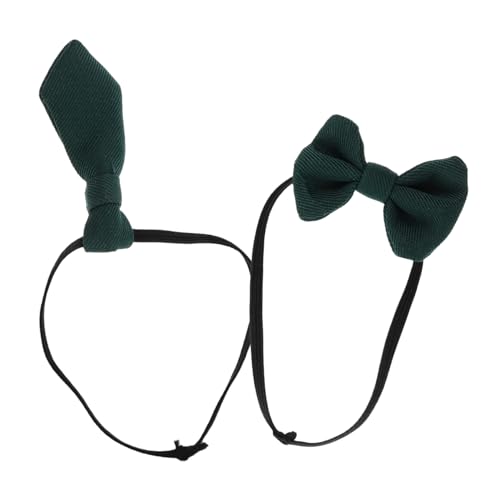 PartyKindom 1 Set Krawatte Baumwolle Puppe Mini Zubehör Für Puppen Mini Krawatte Miniatur Krawatten Für Puppen Winzige Krawatten Micro Puppenhaus Krawatten Mini Tuch Dunkelgrün von PartyKindom