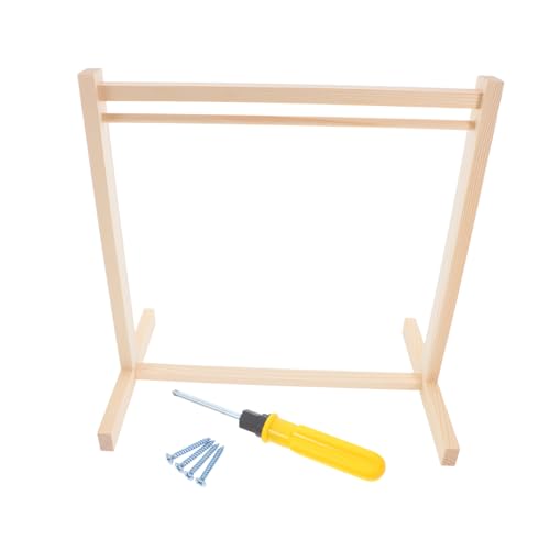 PartyKindom 1 Set Puppenkleiderständer, Mini-kleiderständer, Kleiderständer Aus Holz, Kleideraufbewahrung Für Puppenhaus, Kleiderschrank, Möbelzubehör von PartyKindom