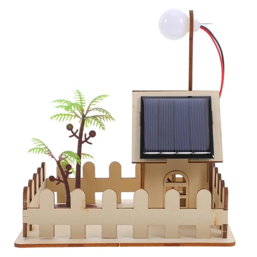 PartyKindom 1 Set Solar Gartenleuchte DIY Montagespielzeug Physik Wissenschaftsexperiment Lern Wissenschaftsprojekt Kit DIY Wissenschaftsprojekte Solarlampen Requisite Solarlampe von PartyKindom