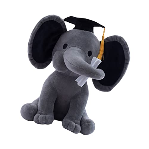 PartyKindom 1 Stück Arztpuppe Abschluss Plüschtier ausgestopft Plüschpuppe für den Abschluss Senior Kuscheltier Elefant Plüsch Stofftier mit rosa Elefanten Plüschtiere PP Baumwolle Grau PartyKindom 1 Stück Arztpuppe Abschluss Plüschtier ausgestopft Plüschpuppe für den Abschluss Senior Kuscheltier Elefant Plüsch Stofftier mit rosa Elefanten Plüschtiere PP Baumwolle Grau von PartyKindom